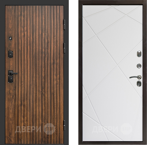 Входная металлическая Дверь Престиж Tvist Лучи Бетон белый в Истра