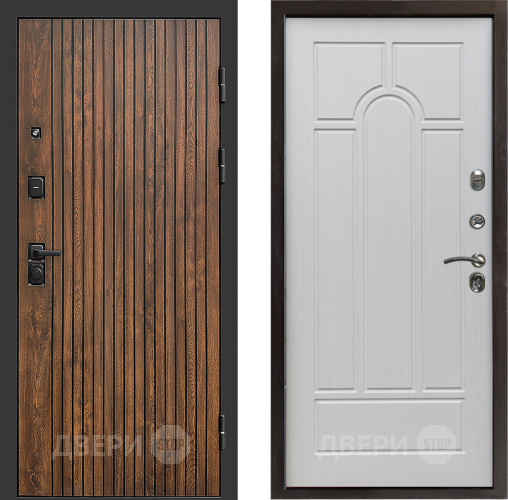 Входная металлическая Дверь Престиж Tvist Арка Лиственница белая в Истра