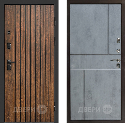 Входная металлическая Дверь Престиж Tvist Горизонт Бетон темный в Истра