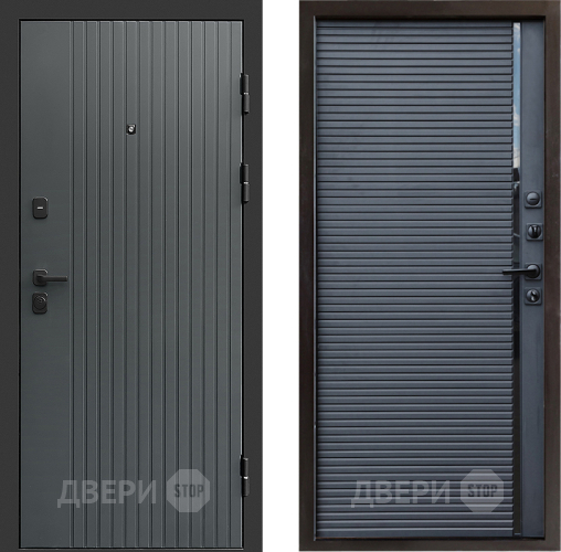Входная металлическая Дверь Престиж Tvist Grey Porte Черный кварц в Истра