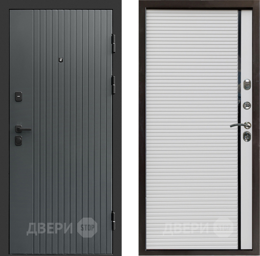 Входная металлическая Дверь Престиж Tvist Grey Porte Белый в Истра