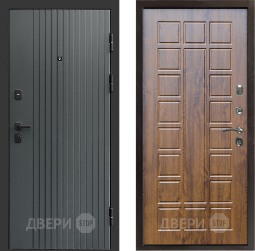 Входная металлическая Дверь Престиж Tvist Grey Престиж Дуб в Истра