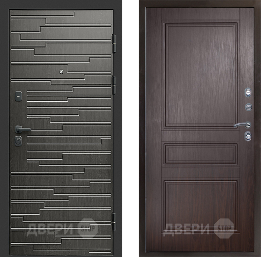 Входная металлическая Дверь Престиж Rivera Классика Венге в Истра