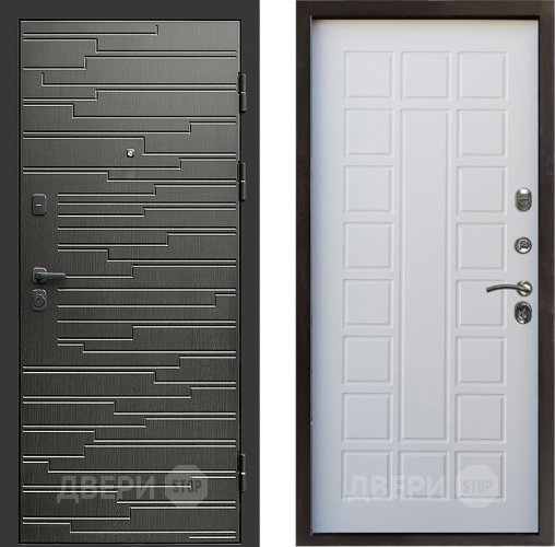 Входная металлическая Дверь Престиж Rivera Престиж Белое дерево в Истра