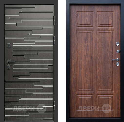 Входная металлическая Дверь Престиж Rivera Премиум Орех темный в Истра