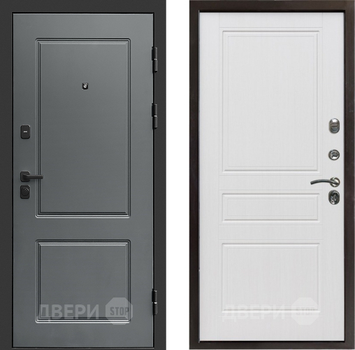 Входная металлическая Дверь Престиж Verona Классика Белое дерево в Истра