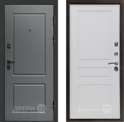 Входная металлическая Дверь Престиж Verona Классика Белый матовый в Истра