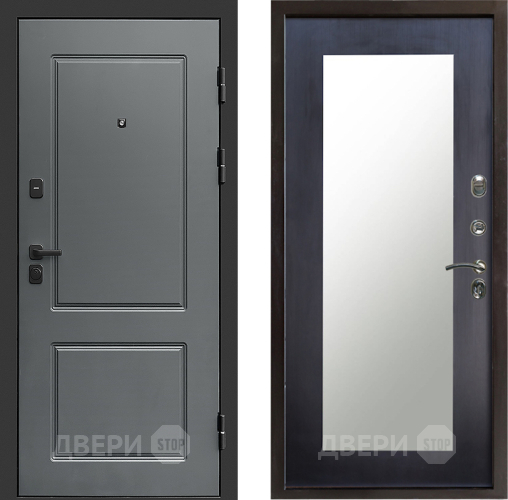 Входная металлическая Дверь Престиж Verona Зеркло Пастораль Венге в Истра