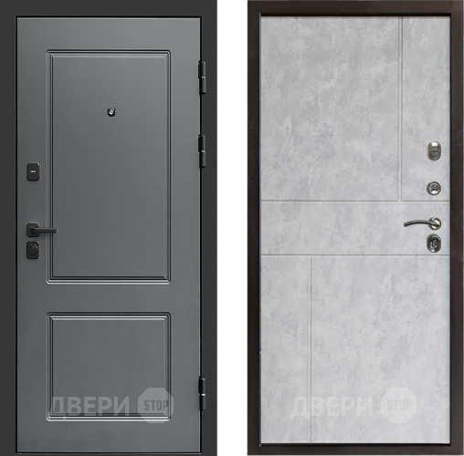 Входная металлическая Дверь Престиж Verona Горизонт Бетон светлый в Истра