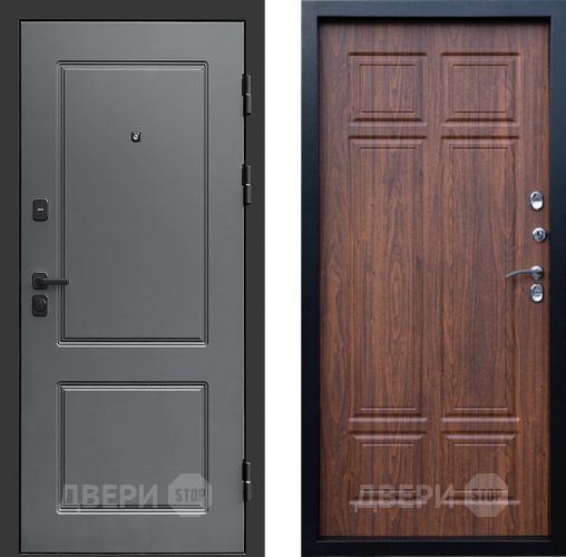 Входная металлическая Дверь Престиж Verona Премиум Орех темный в Истра