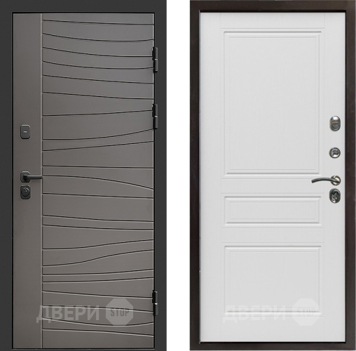 Входная металлическая Дверь Престиж Siciliya Классика Лиственница белая в Истра