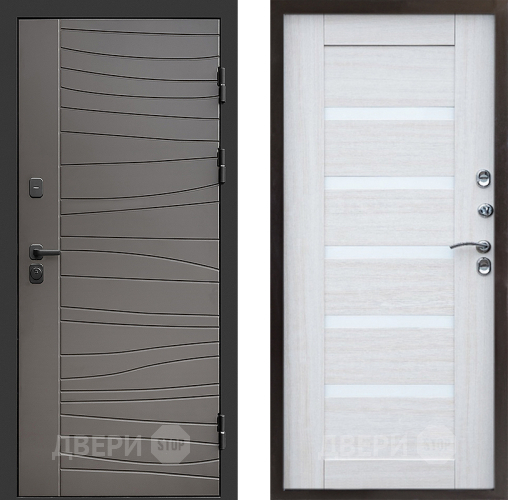 Входная металлическая Дверь Престиж Siciliya Царга Лиственница белая в Истра