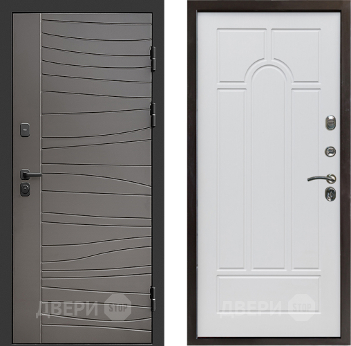 Входная металлическая Дверь Престиж Siciliya Арка Белое дерево в Истра