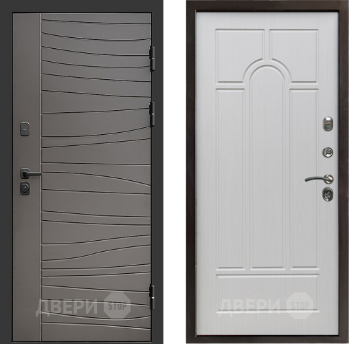 Входная металлическая Дверь Престиж Siciliya Арка Лиственница белая в Истра