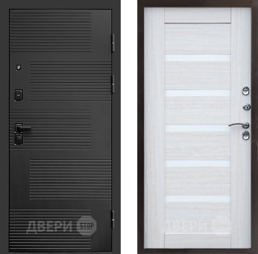 Входная металлическая Дверь Престиж Favorit Царга Лиственница белая в Истра