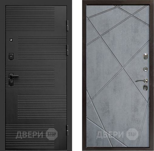 Входная металлическая Дверь Престиж Favorit Лучи Бетон темный в Истра