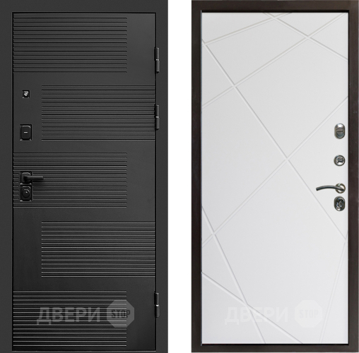 Входная металлическая Дверь Престиж Favorit Лучи Бетон белый в Истра