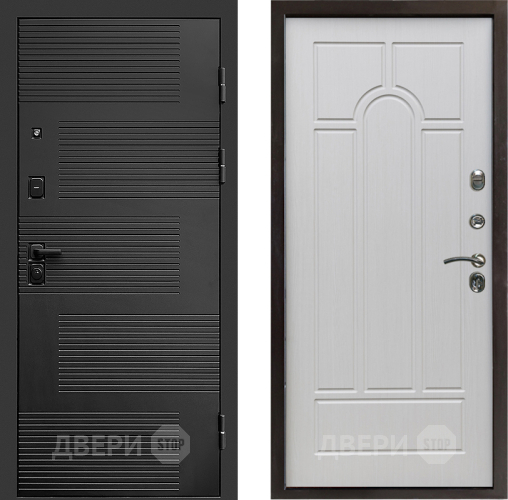 Входная металлическая Дверь Престиж Favorit Арка Лиственница белая в Истра