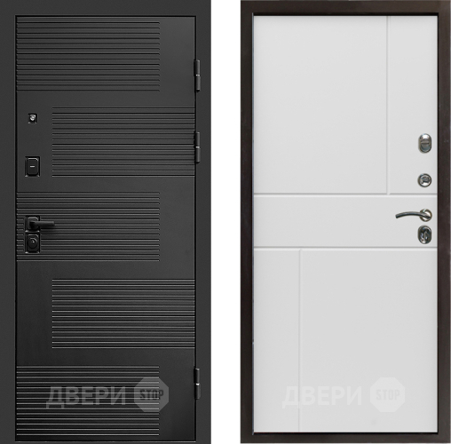 Входная металлическая Дверь Престиж Favorit Горизонт Бетон белый в Истра