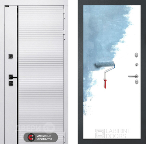 Входная металлическая Дверь Лабиринт (LABIRINT) Royal 28 Под покраску в Истра