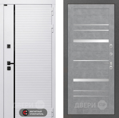 Входная металлическая Дверь Лабиринт (LABIRINT) Royal 20 Бетон светлый в Истра