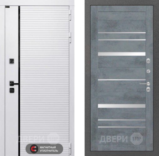 Входная металлическая Дверь Лабиринт (LABIRINT) Royal 20 Бетон темный в Истра