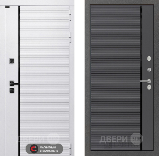 Входная металлическая Дверь Лабиринт (LABIRINT) Royal 22 Графит софт в Истра