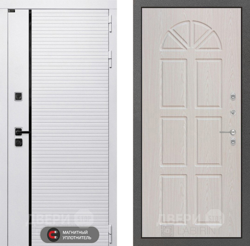 Входная металлическая Дверь Лабиринт (LABIRINT) Royal 15 VINORIT Алмон 25 в Истра