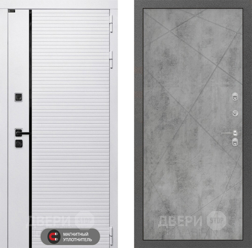 Входная металлическая Дверь Лабиринт (LABIRINT) Royal 24 Бетон светлый в Истра