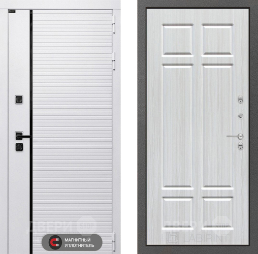 Входная металлическая Дверь Лабиринт (LABIRINT) Royal 08 Кристалл вуд в Истра