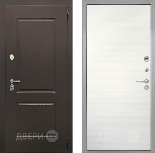 Входная металлическая Дверь Интекрон (INTECRON) Кампо Гладкая Дуб сильвер поперечный в Истра