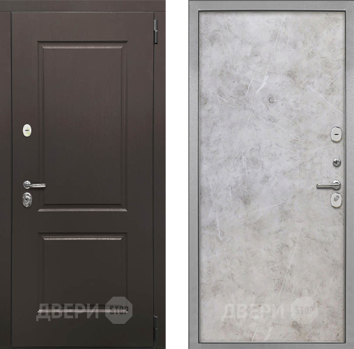 Входная металлическая Дверь Интекрон (INTECRON) Кампо Гладкая Мрамор светлый в Истра