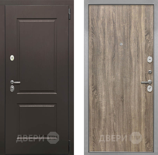 Входная металлическая Дверь Интекрон (INTECRON) Кампо Гладкая Дуб турин в Истра