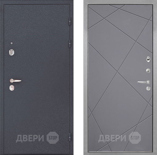 Входная металлическая Дверь Интекрон (INTECRON) Колизей Лучи-М Графит софт в Истра