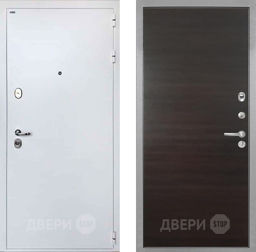 Входная металлическая Дверь Интекрон (INTECRON) Колизей White Гладкая Эковенге поперечный в Истра