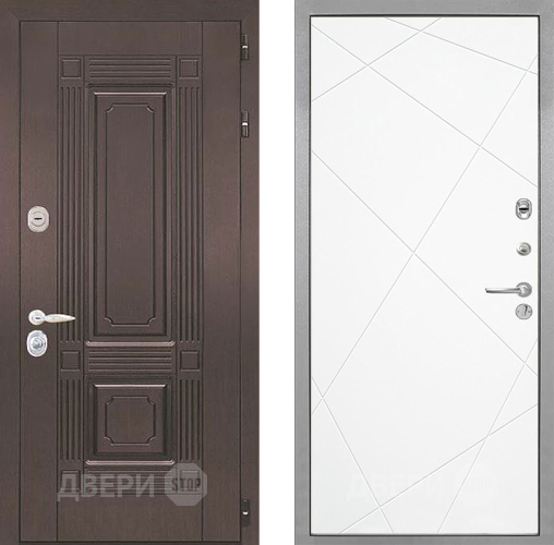 Входная металлическая Дверь Интекрон (INTECRON) Италия Лучи-М Софт милк в Истра