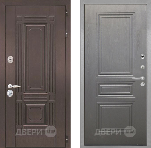 Входная металлическая Дверь Интекрон (INTECRON) Италия ФЛ-243 Графит вуд дуб в Истра