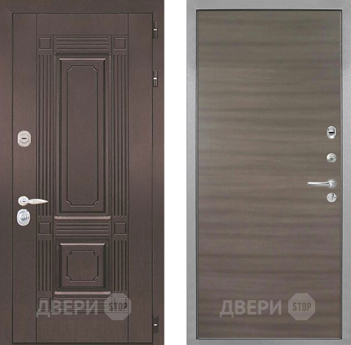 Входная металлическая Дверь Интекрон (INTECRON) Италия Гладкая Дуб тоскано поперечный в Истра