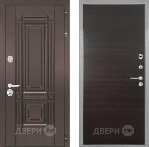 Входная металлическая Дверь Интекрон (INTECRON) Италия Гладкая Эковенге поперечный в Истра