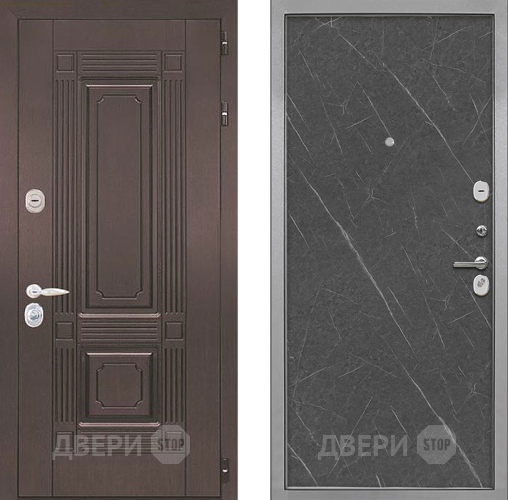 Входная металлическая Дверь Интекрон (INTECRON) Италия Гладкая Гранит лава оникс в Истра