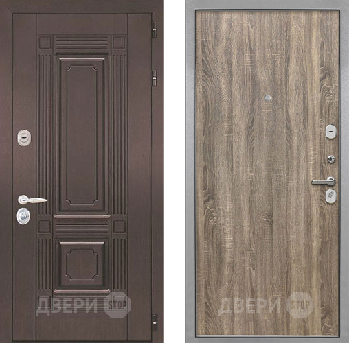 Входная металлическая Дверь Интекрон (INTECRON) Италия Гладкая Дуб турин в Истра