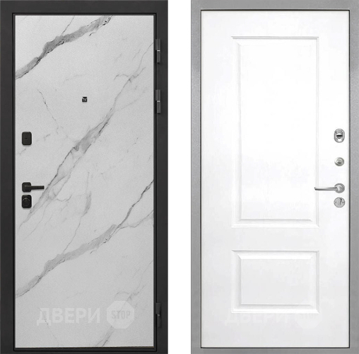 Дверь Интекрон (INTECRON) Профит Black Мрамор Арктик Альба Роял Вуд белый в Истра