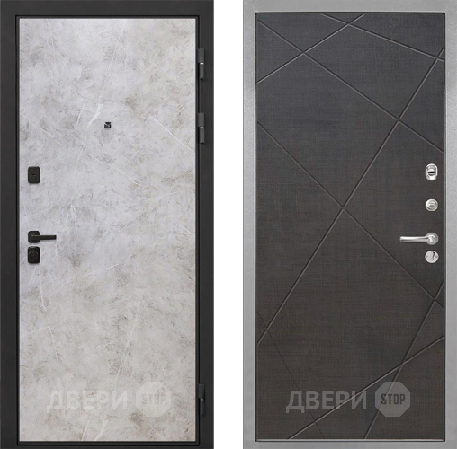 Входная металлическая Дверь Интекрон (INTECRON) Профит Black Мрамор Светлый Лучи-М Венге распил кофе в Истра