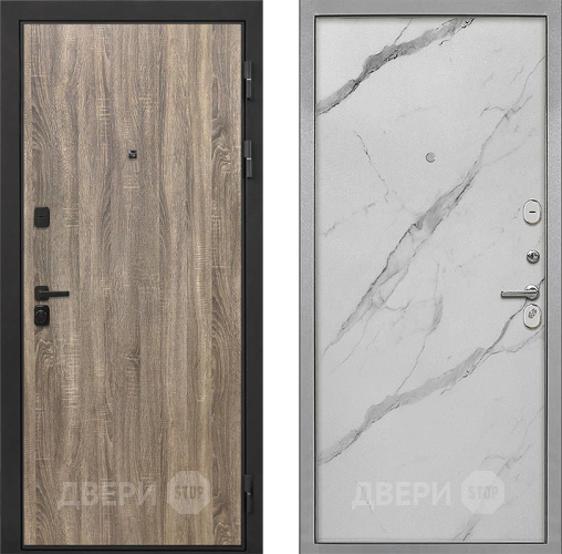Дверь Интекрон (INTECRON) Профит Black Дуб Турин Гладкая Мрамор натуральный арктик в Истра