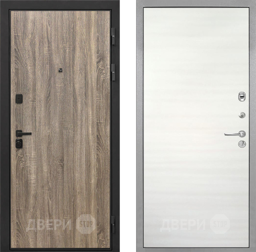 Дверь Интекрон (INTECRON) Профит Black Дуб Турин Гладкая Дуб сильвер поперечный в Истра