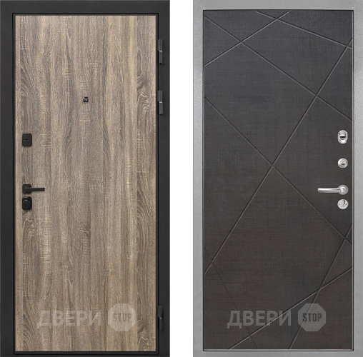 Дверь Интекрон (INTECRON) Профит Black Дуб Турин Лучи-М Венге распил кофе в Истра
