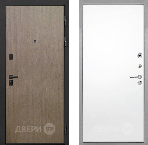 Входная металлическая Дверь Интекрон (INTECRON) Профит Black Венге Коричневый Гладкая Силк Сноу в Истра