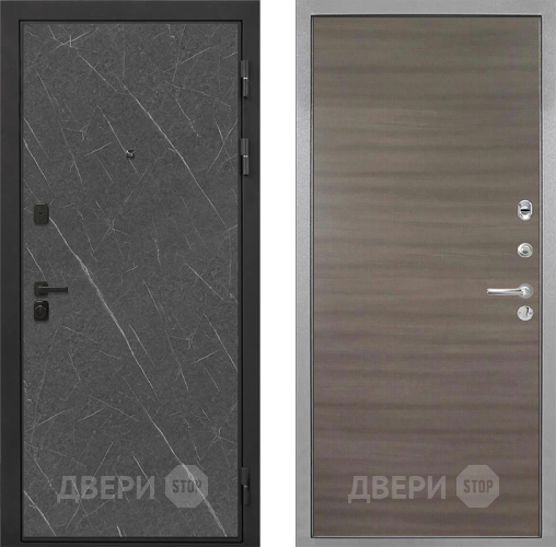 Входная металлическая Дверь Интекрон (INTECRON) Профит Black Гранит Лава Оникс Гладкая Дуб тоскано поперечный в Истра