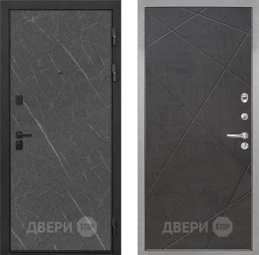 Входная металлическая Дверь Интекрон (INTECRON) Профит Black Гранит Лава Оникс Лучи-М Венге распил кофе в Истра