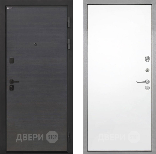 Входная металлическая Дверь Интекрон (INTECRON) Профит Black Эковенге Гладкая Силк Сноу в Истра